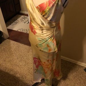 Beautiful floral silk dress